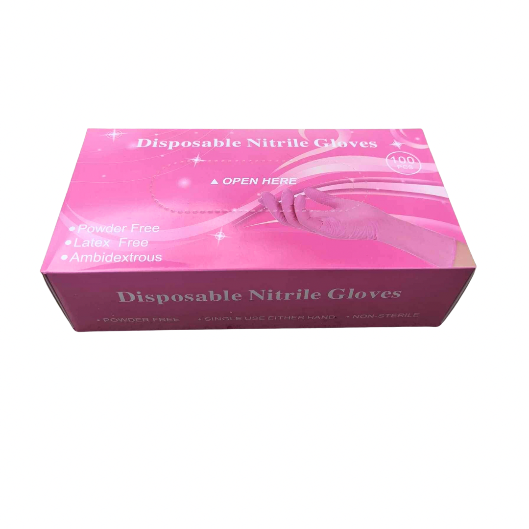 Guantes Nitrilo Rosa