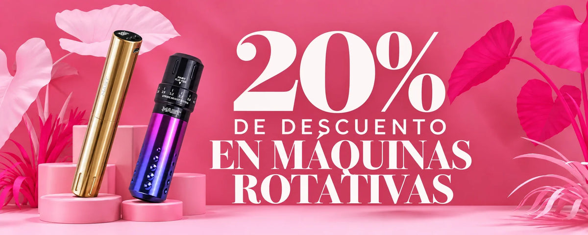 20% de descuento en máquinas rotativas.